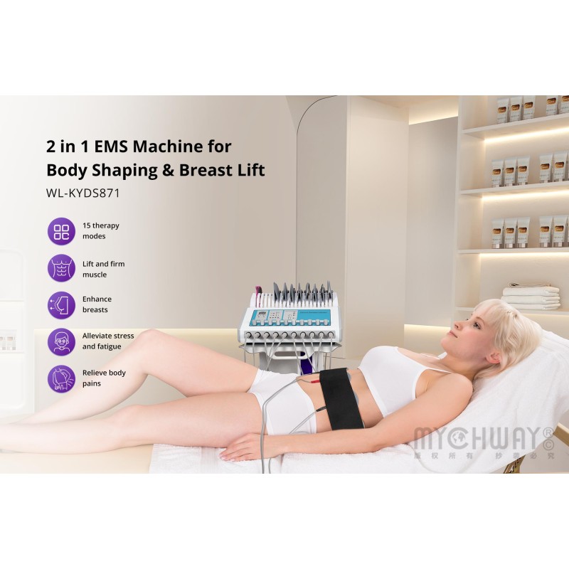 2in1 EMS Bio Microcurrent Treatment Body Slimming Machine